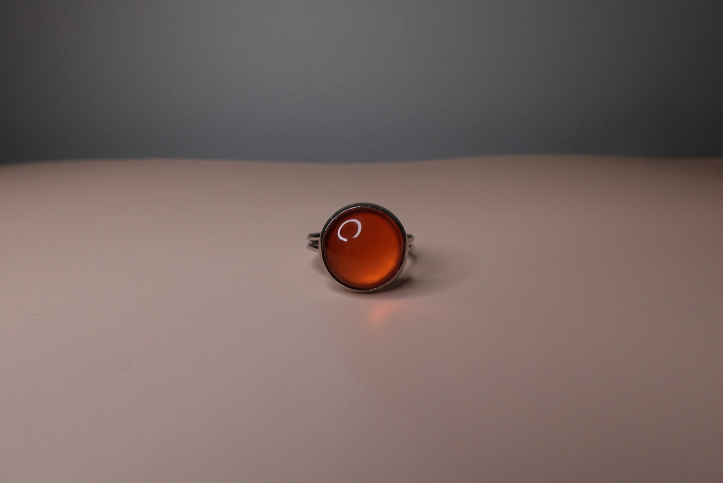 Orange  Adjustable Ring