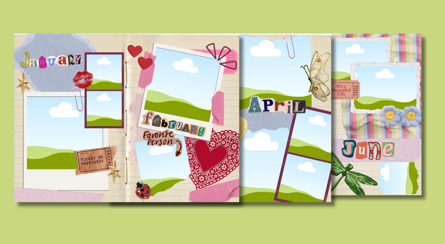 2025 Digital Scrapbook Template